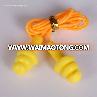 Waterproof noisy cancel silicone earplugs high quality swimming earplugs